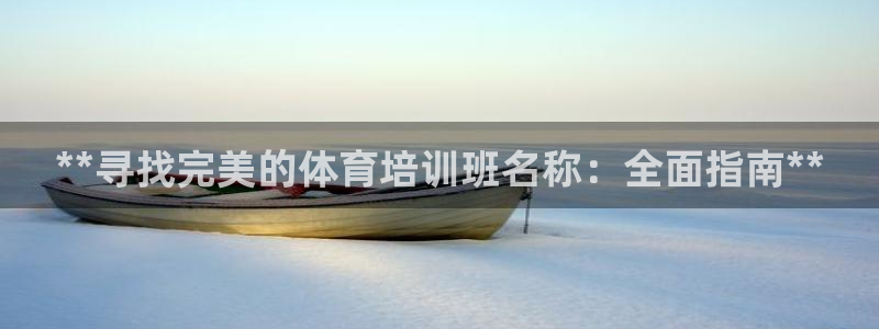 Z6尊龙官网入口：**寻找完美的体育培训班名称：全面