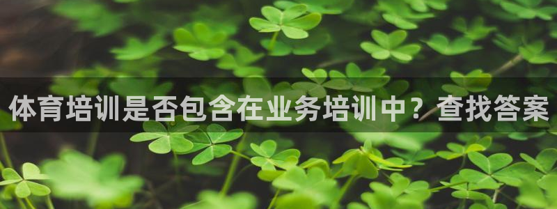 尊龙凯时取款不成功：体育培训是否包含在业务培训中？查