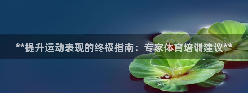 尊龙贴吧：**提升运动表现的终极指南：专家体育培训建议**