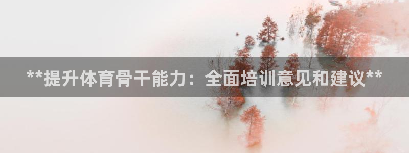 尊龙凯时 人生就是搏首页：**提升体育骨干能力：全面