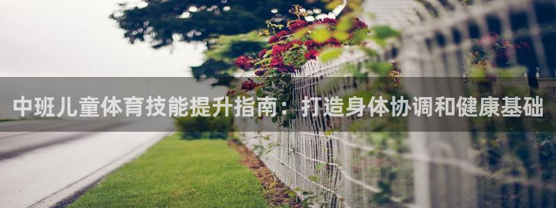 尊龙凯时官网入口：中班儿童体育技能提升指南：打造身体