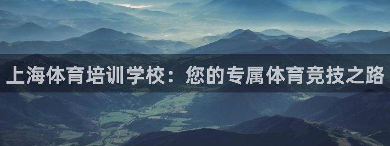 凯时k66登录：上海体育培训学校：您的专属体育竞技之