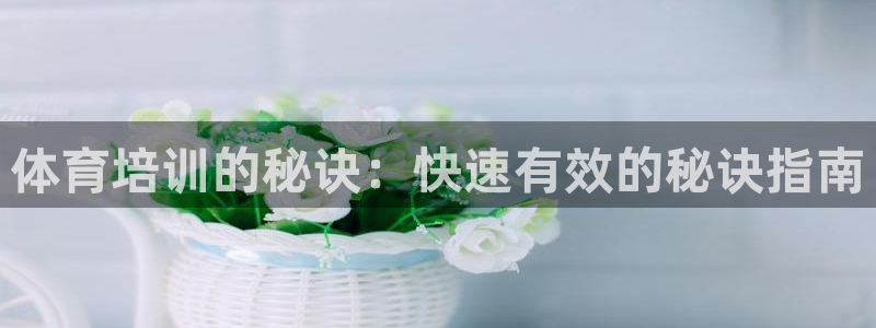 尊龙凯时平台官网：体育培训的秘诀：快速有效的秘诀指南