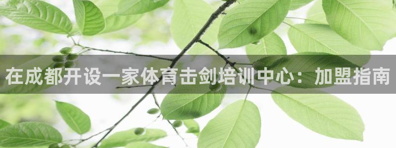 尊龙凯时游戏厅：在成都开设一家体育击剑培训中心：加盟